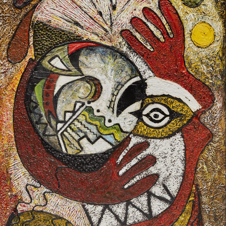 Daphne Odjig Collage painting